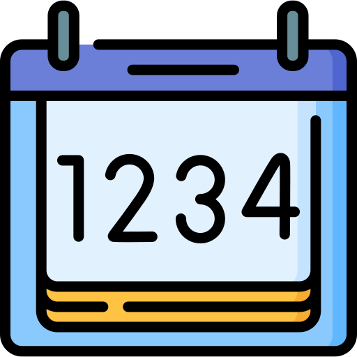 números Special Lineal color icono