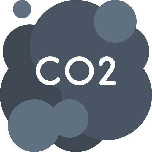 co2 Kawaii Flat icon