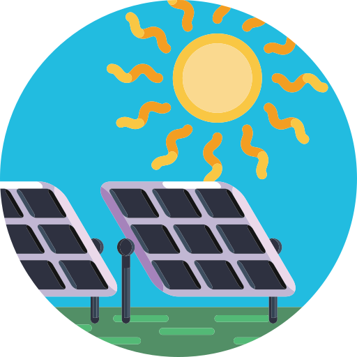 Solar panels Generic Circular icon