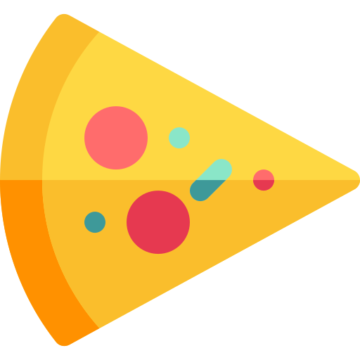 pizza Basic Rounded Flat icon