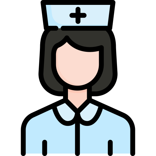 verpleegkundige Kosonicon Lineal color icoon