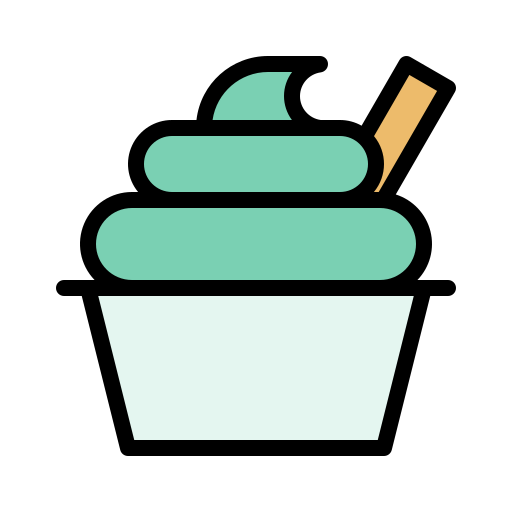 아이스크림 컵 Generic Outline Color icon