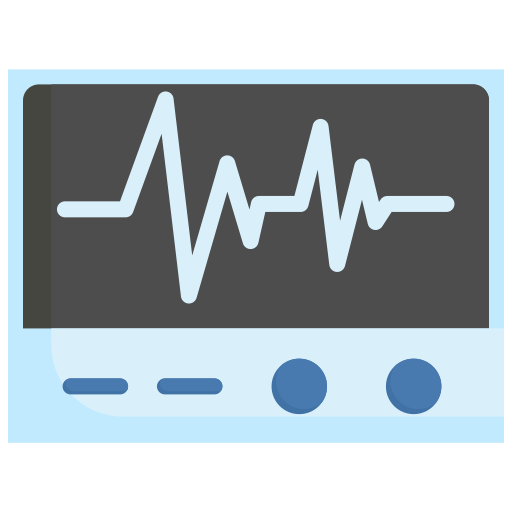 electrocardiograma Kosonicon Flat icono