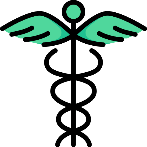 simbolo del caduceo Kosonicon Lineal color icona