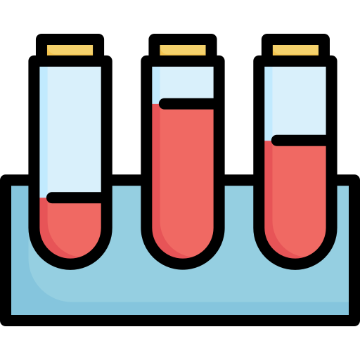 Test tubes Kosonicon Lineal color icon