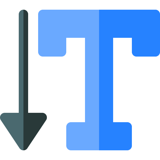 Vertical type Basic Rounded Flat icon