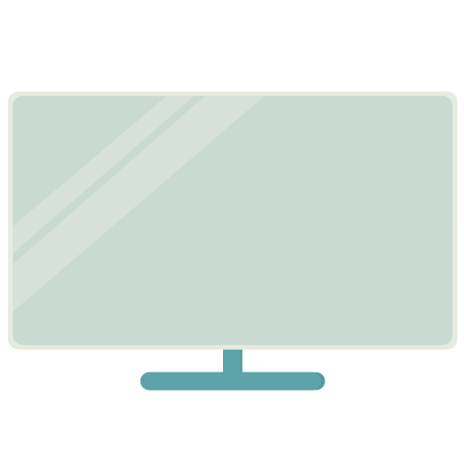 pantalla de televisión Generic Flat icono