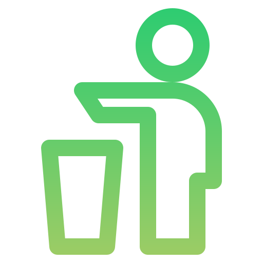 ゴミ捨て禁止 Generic Gradient icon