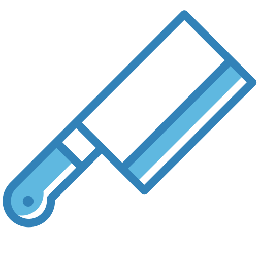 Butcher knife Generic Blue icon