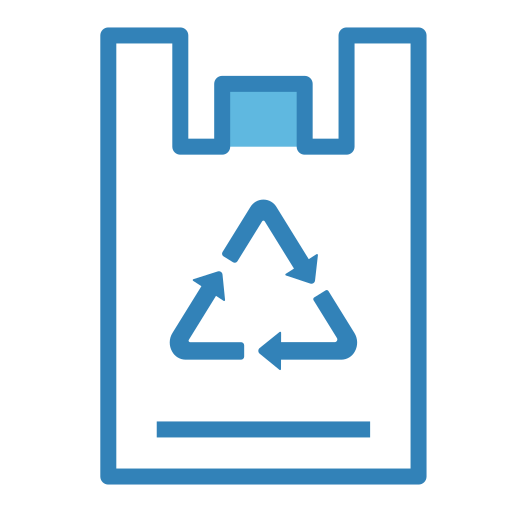 Plastic bag Generic Blue icon