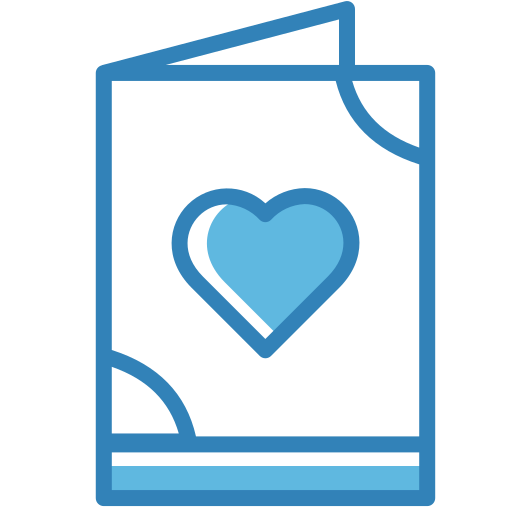 Greeting card Generic Blue icon