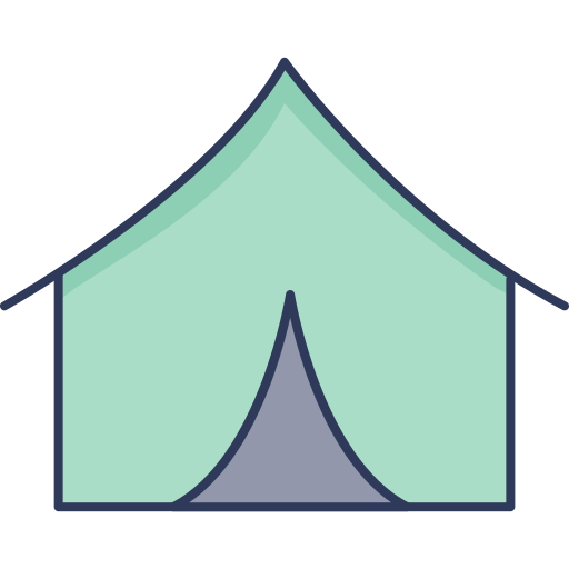 텐트 Dinosoft Lineal Color icon