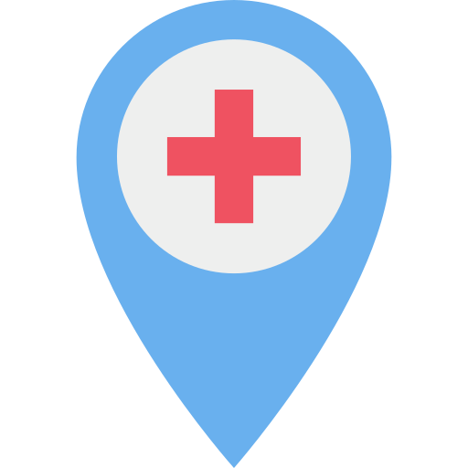 Map location Dinosoft Flat icon