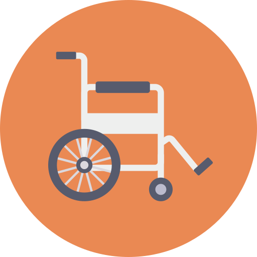 Wheelchair Dinosoft Circular icon
