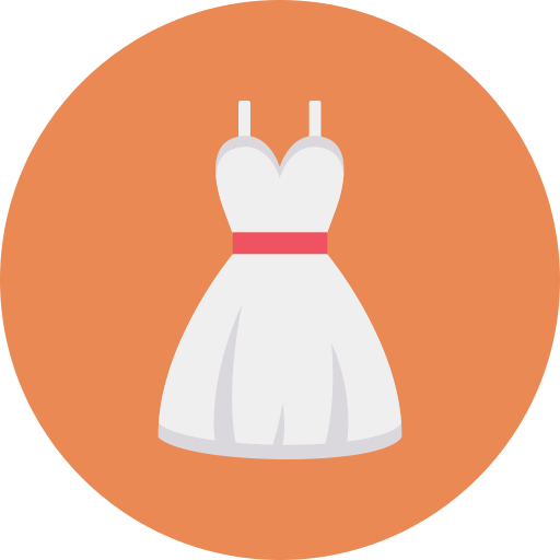 Bride dress Dinosoft Circular icon