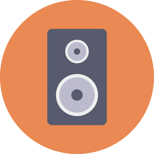 Loud speaker Dinosoft Circular icon