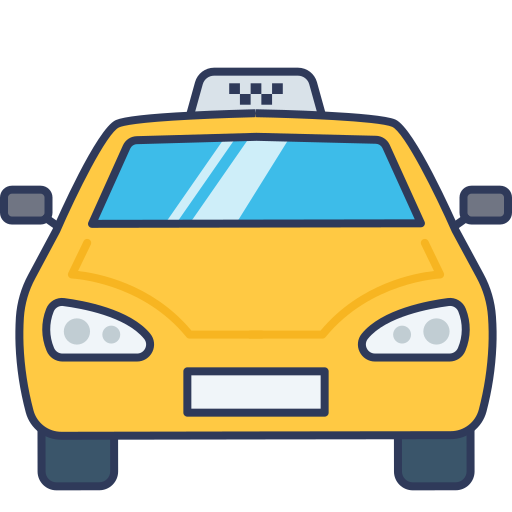 taxi Dinosoft Lineal Color ikona