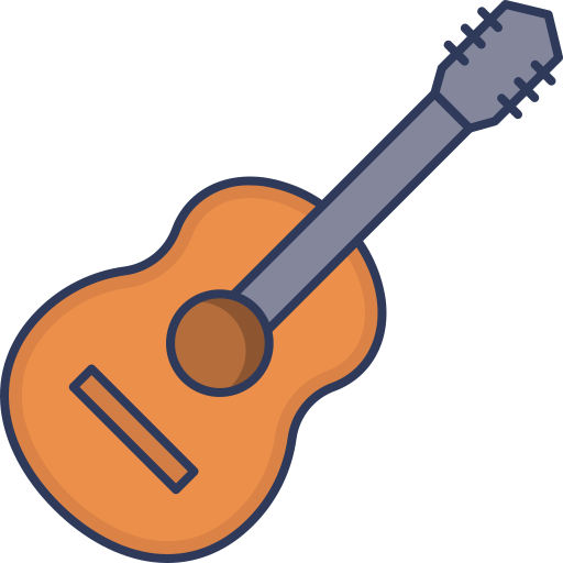 gitara Dinosoft Lineal Color ikona