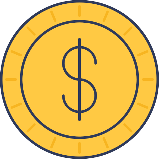 Coin Dinosoft Lineal Color icon