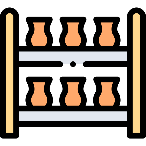 Rack Detailed Rounded Lineal color icon