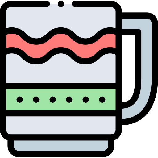 becher Detailed Rounded Lineal color icon