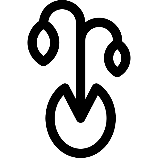 germoglio Basic Rounded Lineal icona