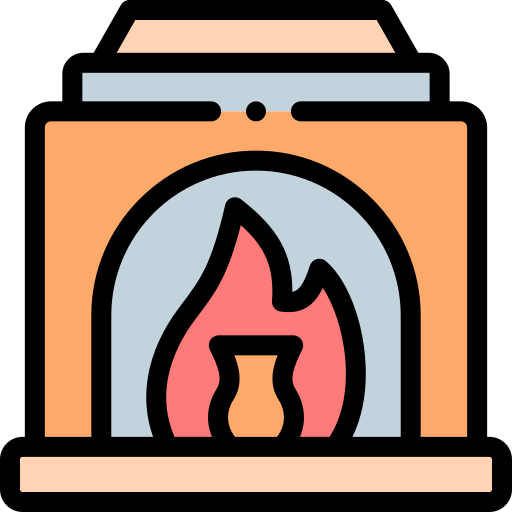 Furnace Detailed Rounded Lineal color icon