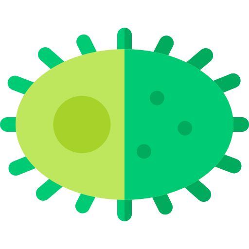 bacteria Basic Rounded Flat icono