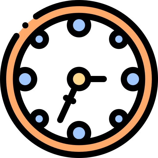 uhr Detailed Rounded Lineal color icon