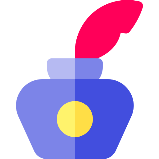 tintero Basic Rounded Flat icono