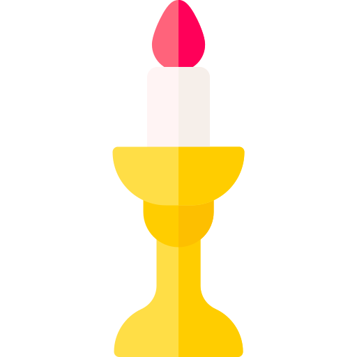 Candle holder Basic Rounded Flat icon