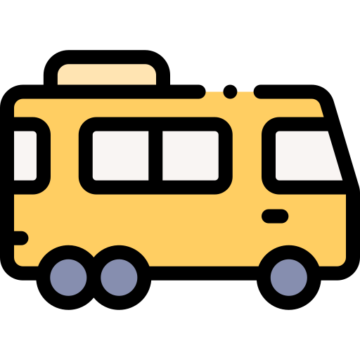 bus Detailed Rounded Lineal color icon