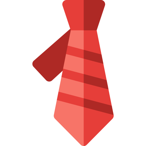corbata Basic Rounded Flat icono