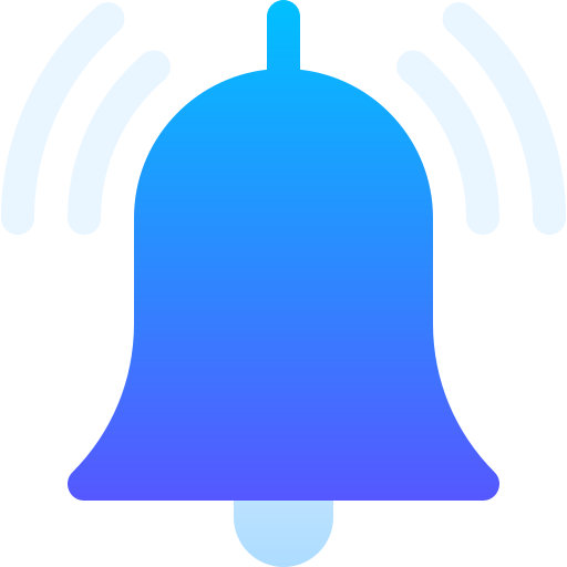Bell ring Basic Gradient Gradient icon