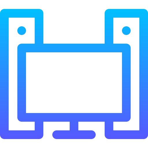 télévision Basic Gradient Lineal color Icône