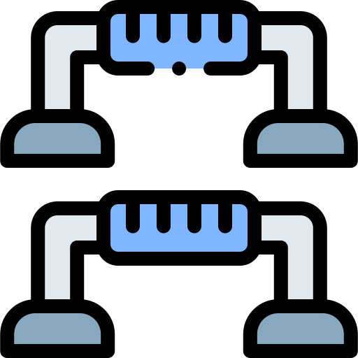 barra de empuje Detailed Rounded Lineal color icono