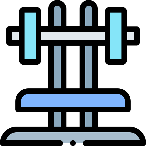 Dumbbell Detailed Rounded Lineal color icon