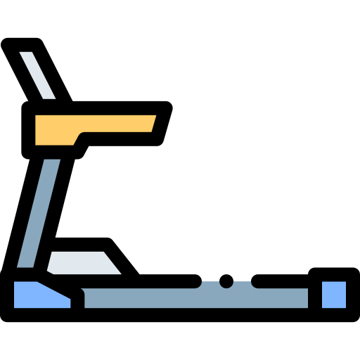 Treadmill Detailed Rounded Lineal color icon