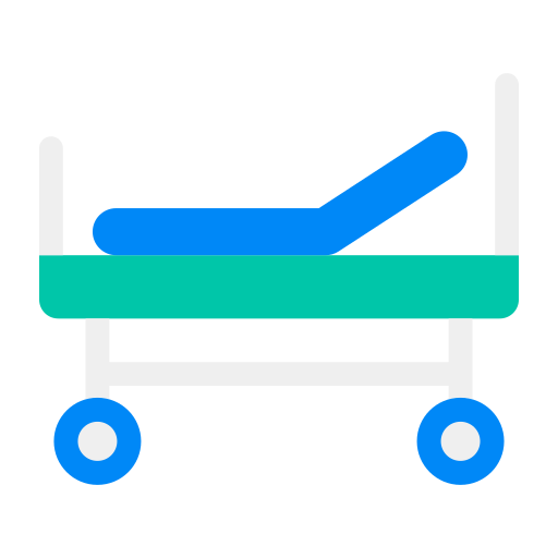 Medical stretcher Chanut is Industries Flat icon