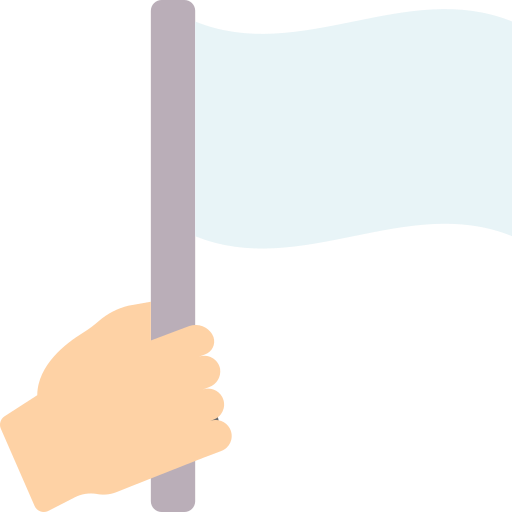 biała flaga Generic Flat ikona