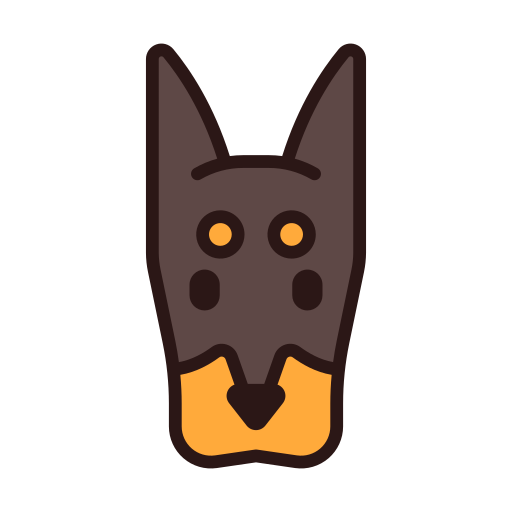 Doberman Chanut is Industries Lineal Color icon