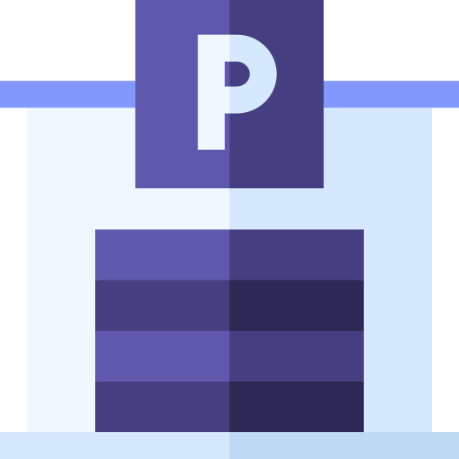 Parking lot Basic Straight Flat icon