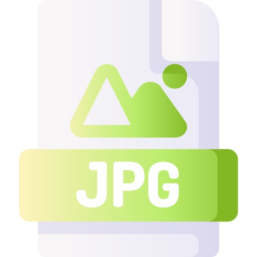 Jpg file 3D Basic Gradient icon