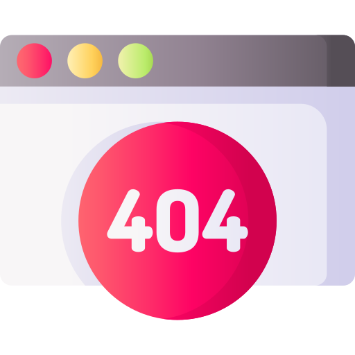 erro 404 3D Basic Gradient Ícone