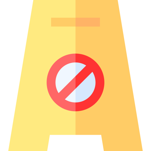parcheggio vietato Basic Straight Flat icona