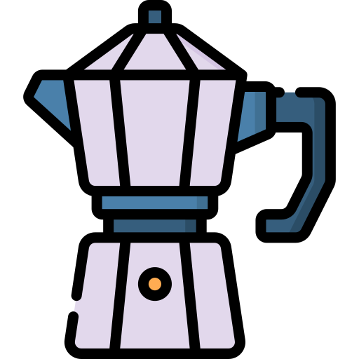 moka topf Special Lineal color icon