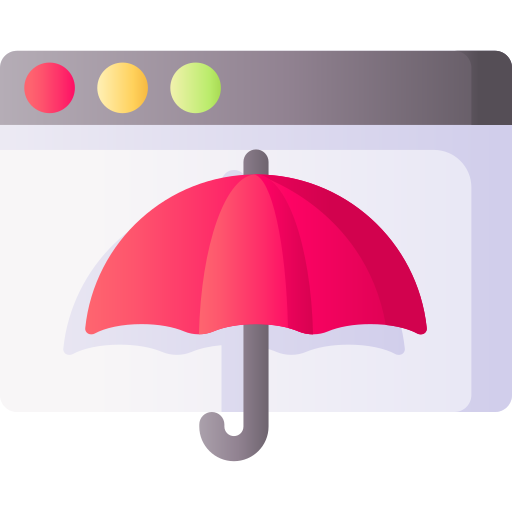 guarda-chuva 3D Basic Gradient Ícone