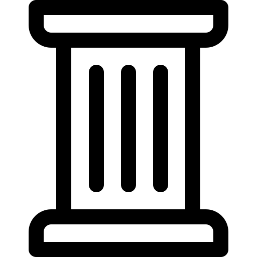 coluna Basic Rounded Lineal Ícone