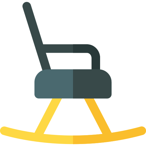 Rocking chair Basic Rounded Flat icon