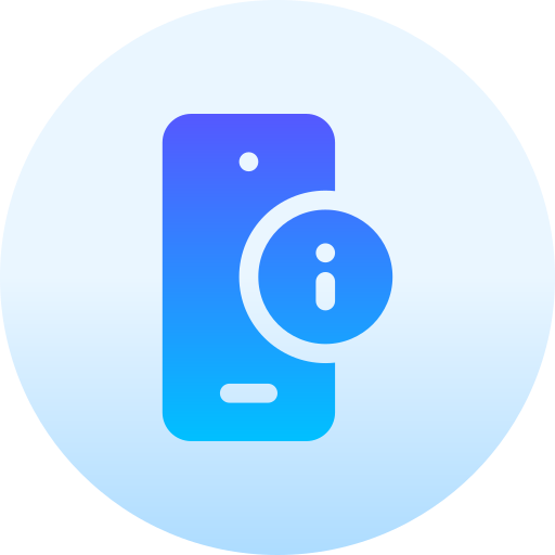 smartphone Basic Gradient Circular icona